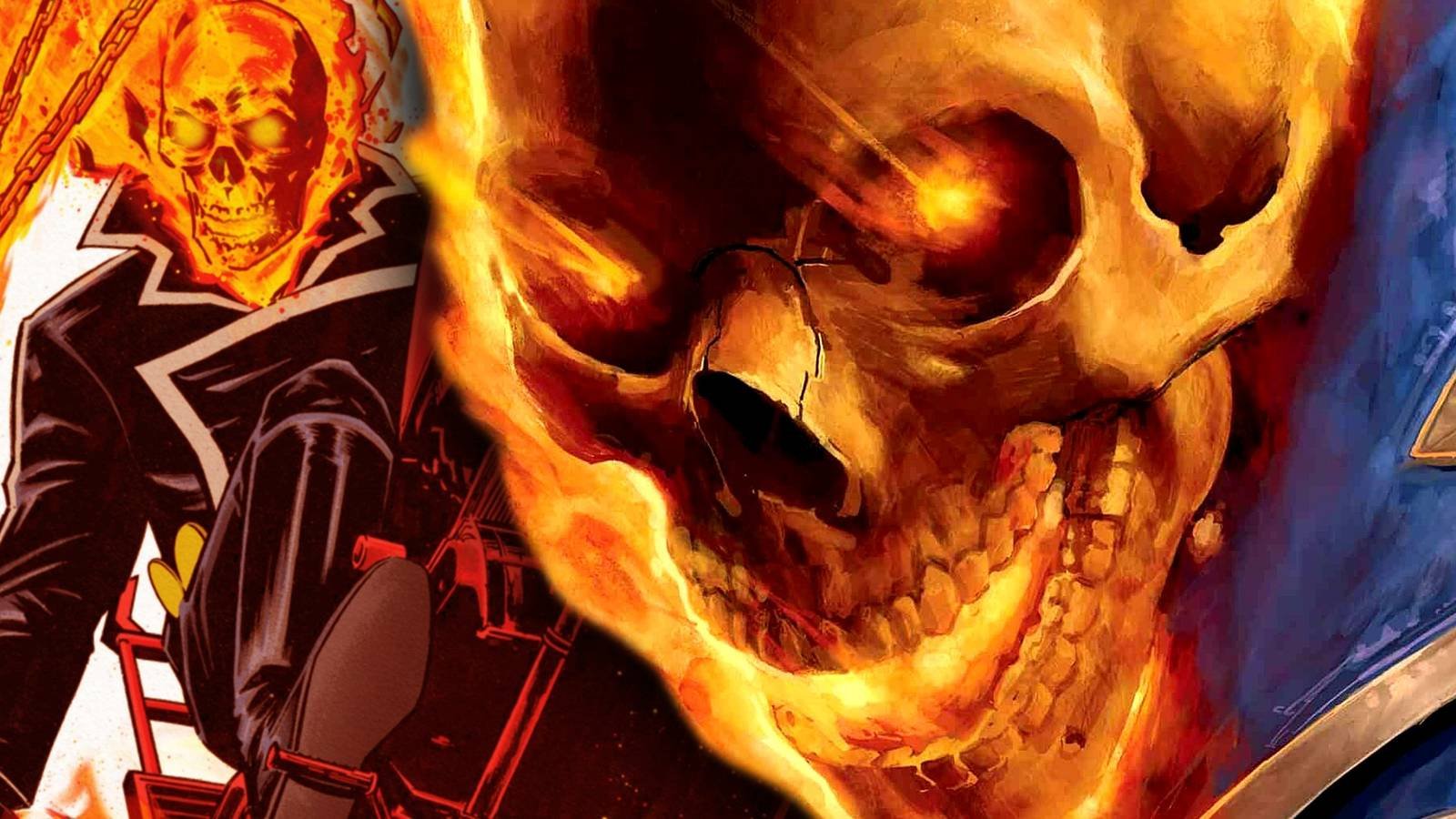 ghost rider's flaming skull