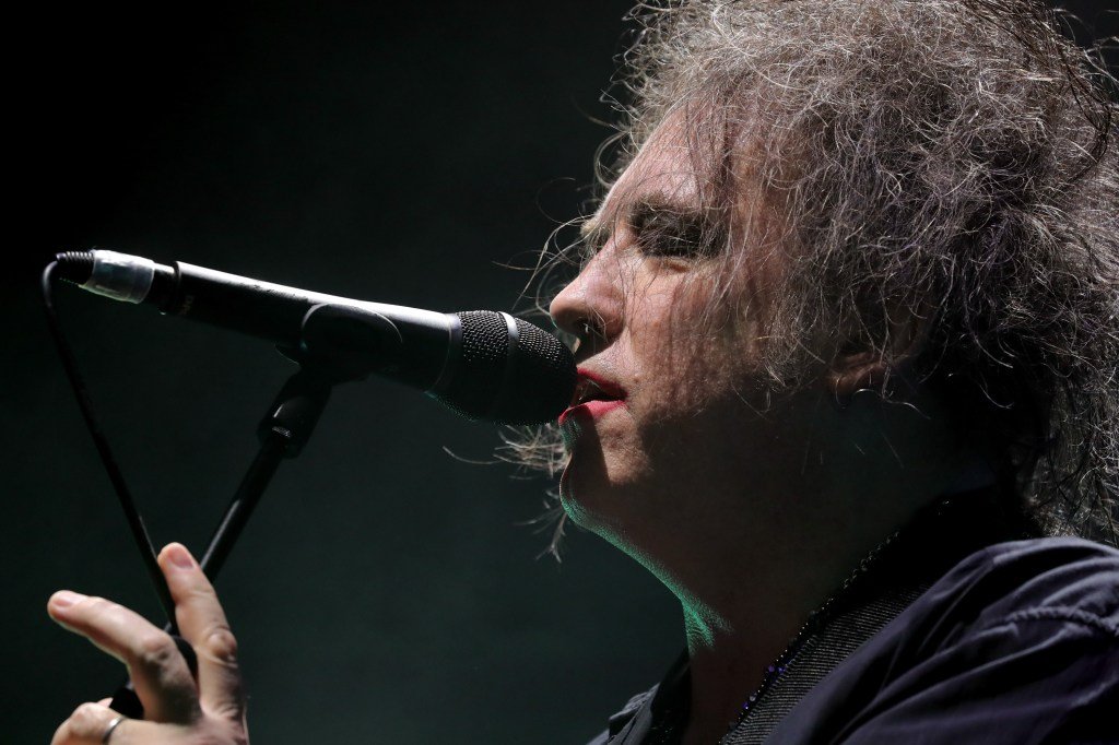 NEW YORK, NY - JUNE 18: Robert Smith of The Cure performs on stage at Madison Square Garden on Ju...
