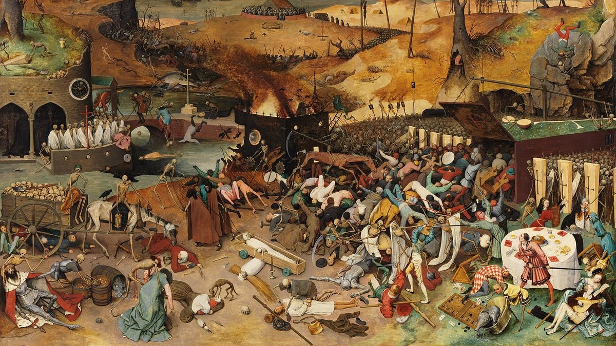 “O triunfo da morte”, Pieter Bruegel o velho, c. 1562.