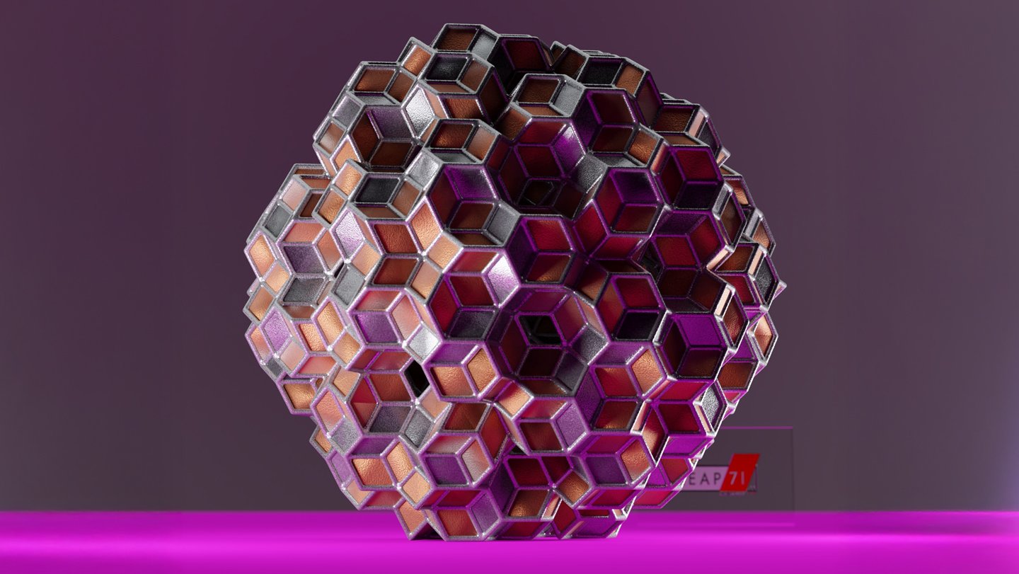 Conventional quasicrystals can exist in three spatial dimensions, as in the structure shown. But ...