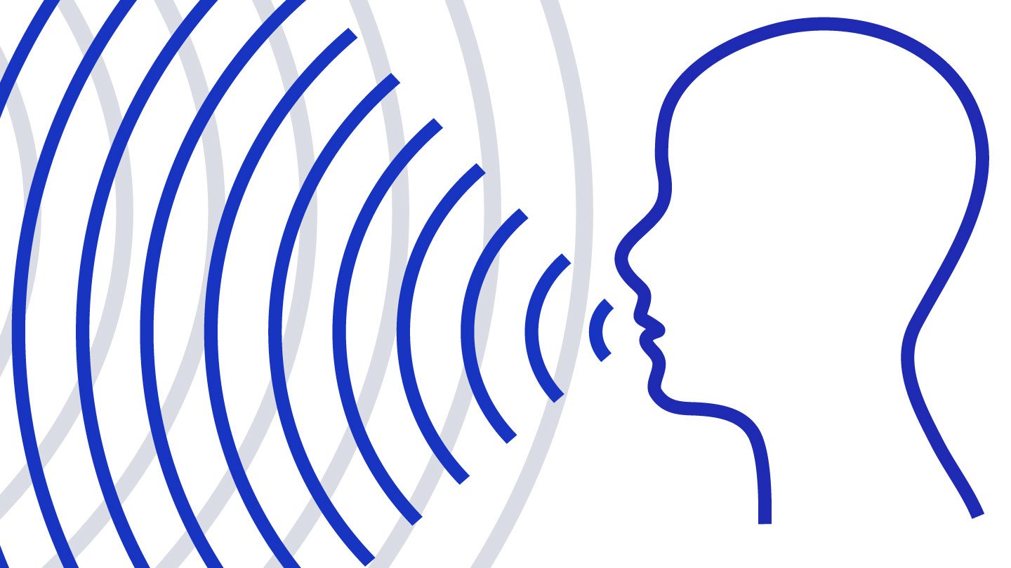 When humans echolocate, they send out a sound, typically a click (dark blue) and listen for the r...