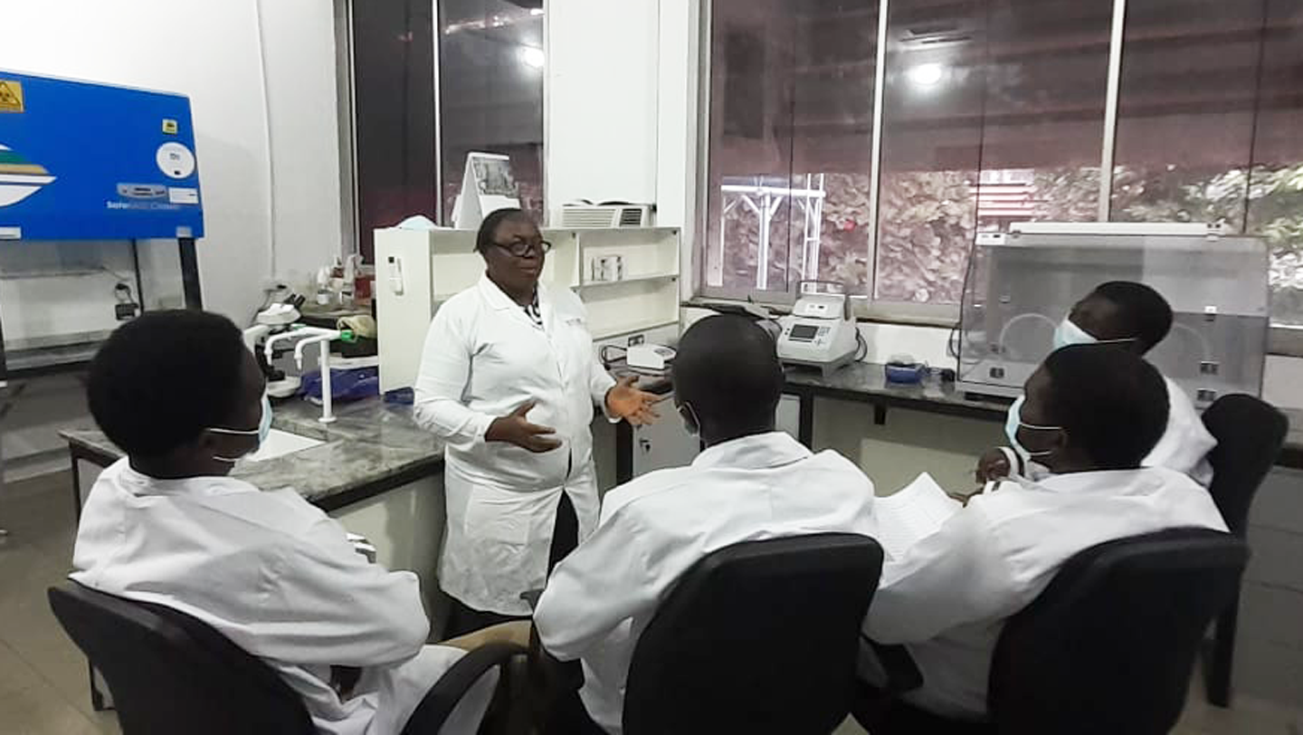 Margaret Oluwatoyin Japhet leads a lab at Obafemi Awolowo University in Nigeria, where she is dev...