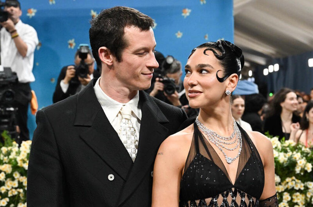 Callum Turner and Dua Lipa at The 2025 Met Gala Celebrating 