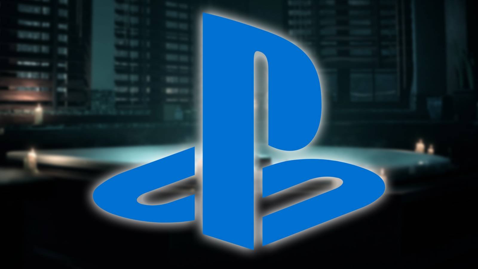 PlayStation PS Logo in front of a screenshot from Until Dawn.