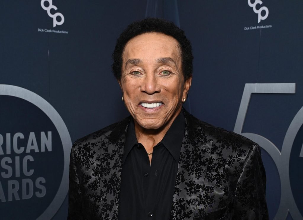 In this image released on October 6, 2024, Smokey Robinson arrives at the American Music Awards 5...