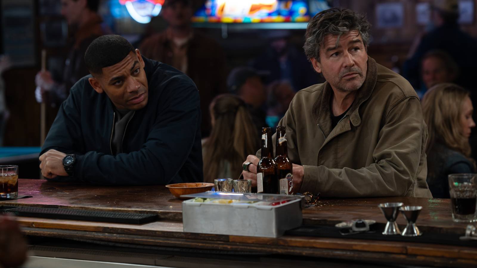 Aaron Pierre and Kyle Chandler in exclusive Lanterns image