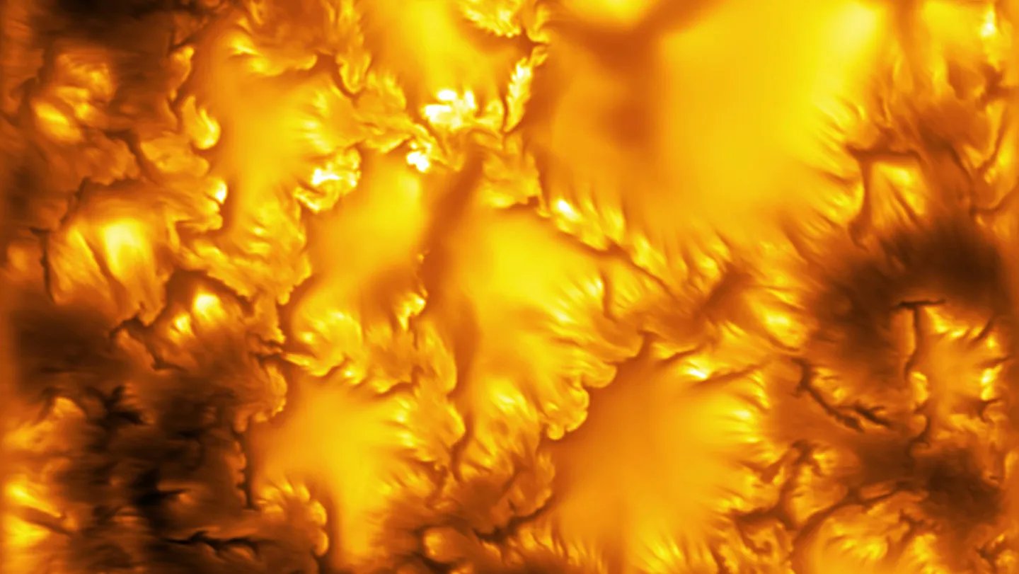 This is the highest-resolution image of the sun’s surface ever captured. The structures seen ...