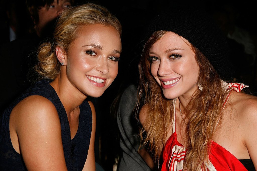 Hayden Panettiere and Hilary Duff inside the Teen Vogue Young Hollywood Party at Vibiana on Sept....