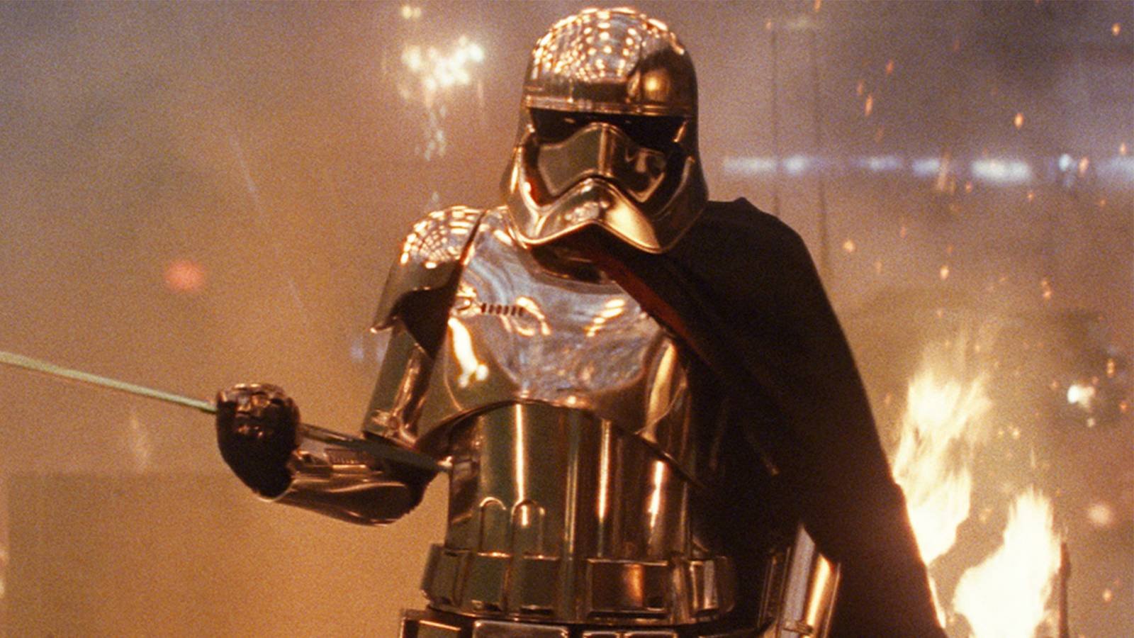 Gwendoline Christie as Captain Phasma in The Last Jedi
