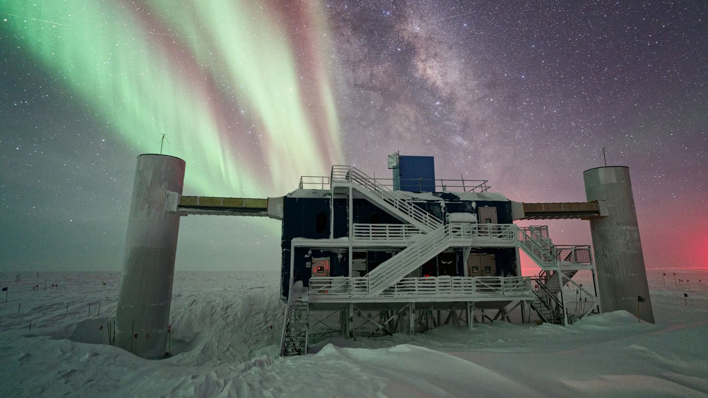 The discovery of a mysterious subatomic particle from beyond our solar system, achieved by the Ic...