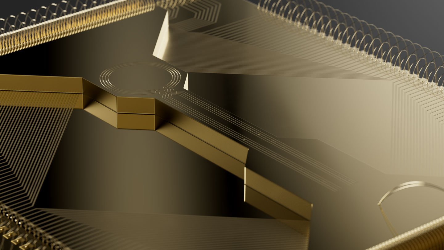 A quantum chip made by Quantinuum (shown) demonstrated a qubit that made errors only five times o...