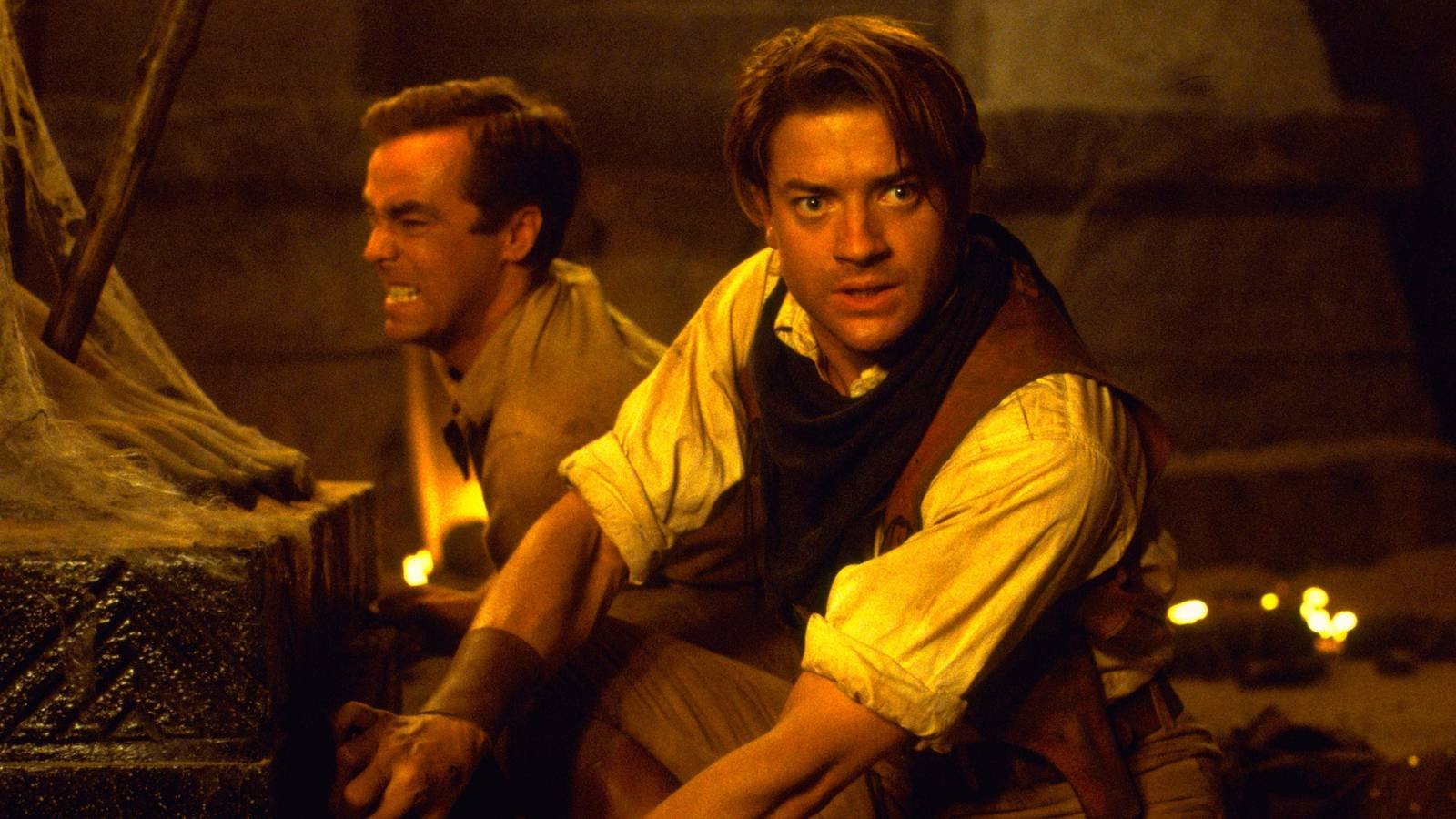 Brendan Fraser looks on in The Mummy