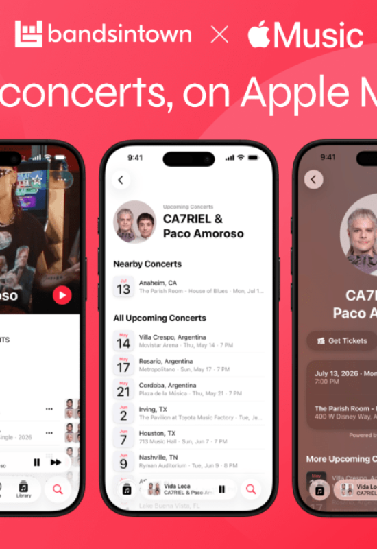 Bandsintown x Apple Music Courtesy