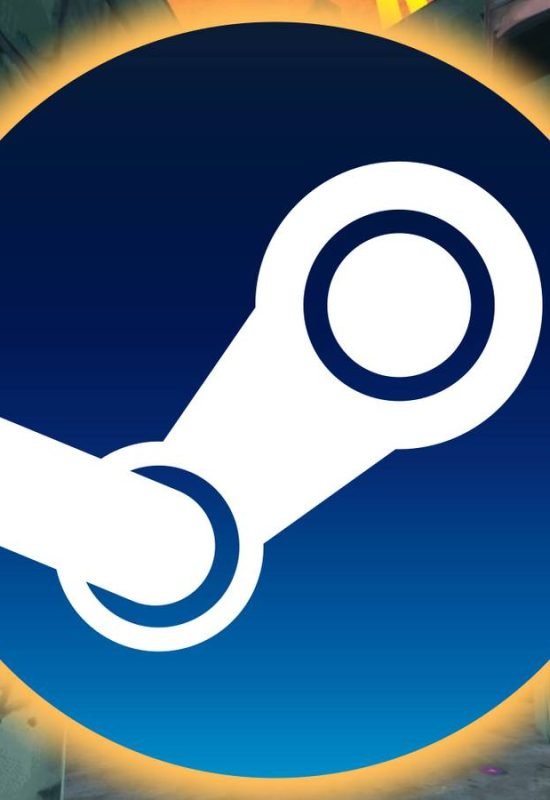 The Steam logo is superimposed over a background featuring stone walls.